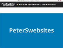 Tablet Screenshot of peterswebsites.nl
